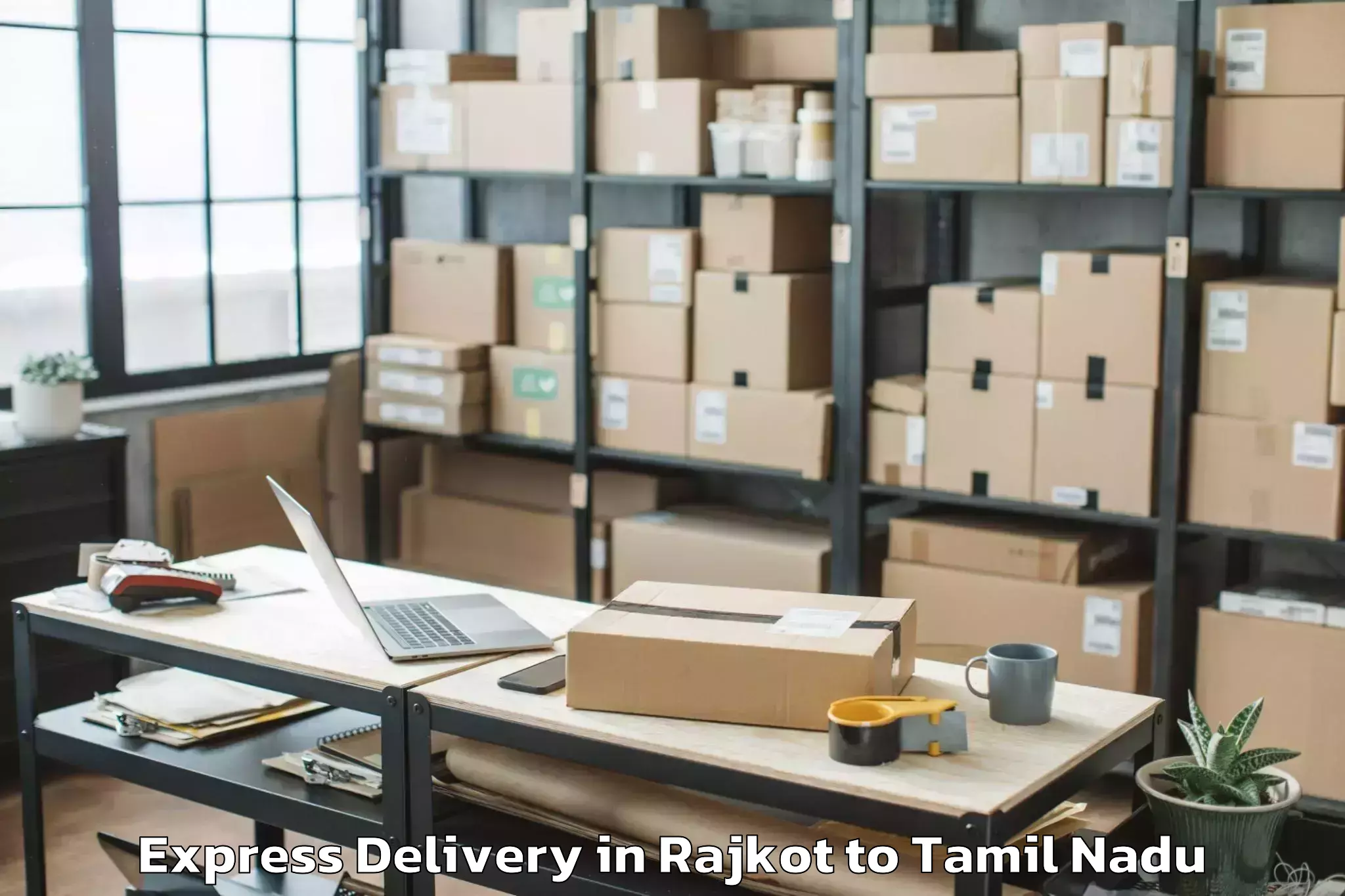 Top Rajkot to Uttukkuli Express Delivery Available